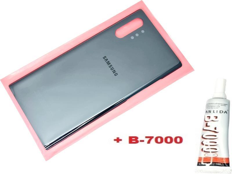 Samsung Galaxy NOTE 10 PLUS Arka Pil Batarya Kapağı (CAM+B-7000) SİYAH
