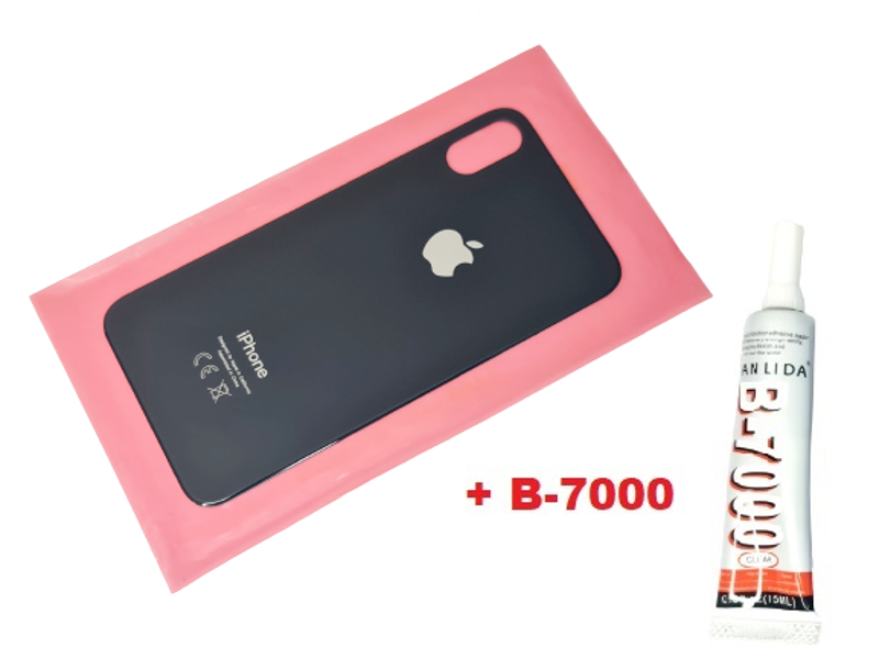 Tkgz Tkgz İphone X Arka Pil Batarya Kapağı (CAM+B-7000) SİYAH