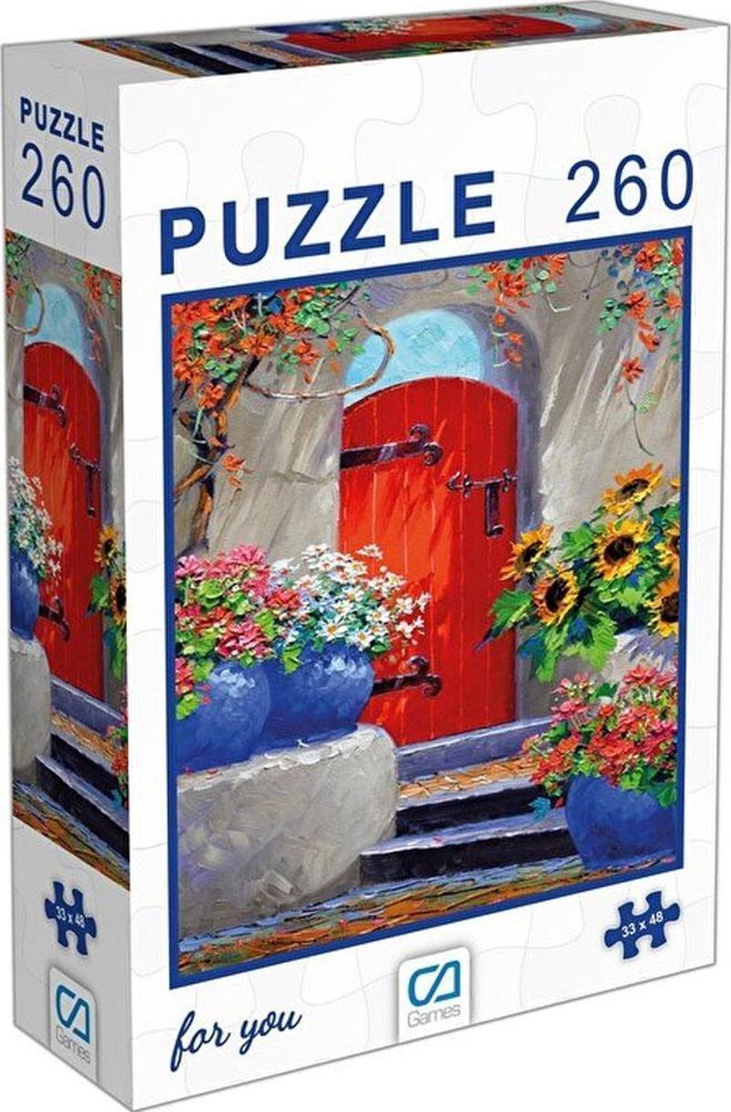 Ca Puzzle 260 Parça Kırmızı Kapı 6001