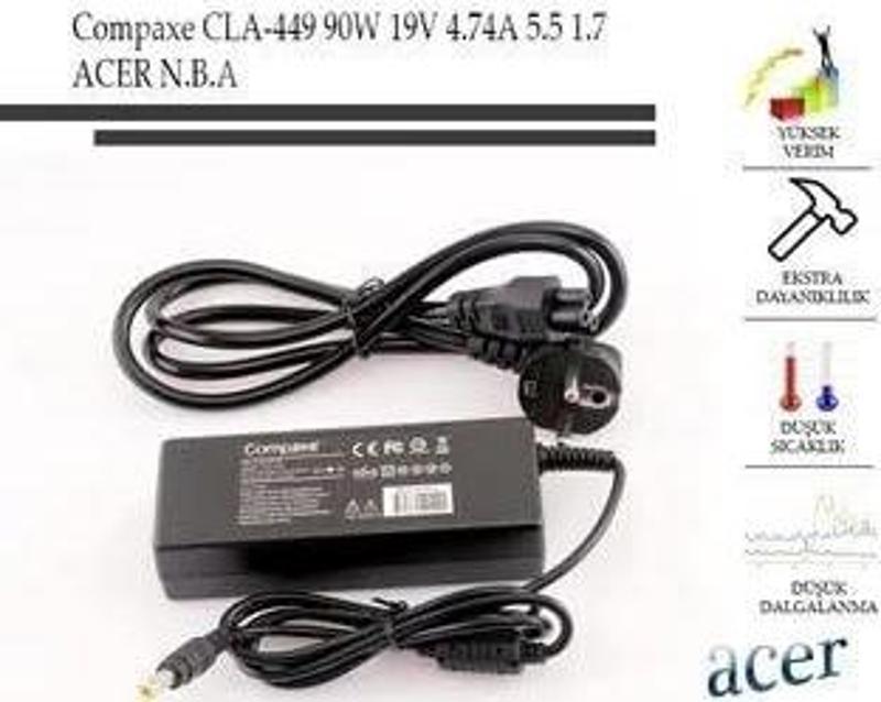 Cla-449 19v 7.1a 5.5-1,7 Acer Notebook Adaptör