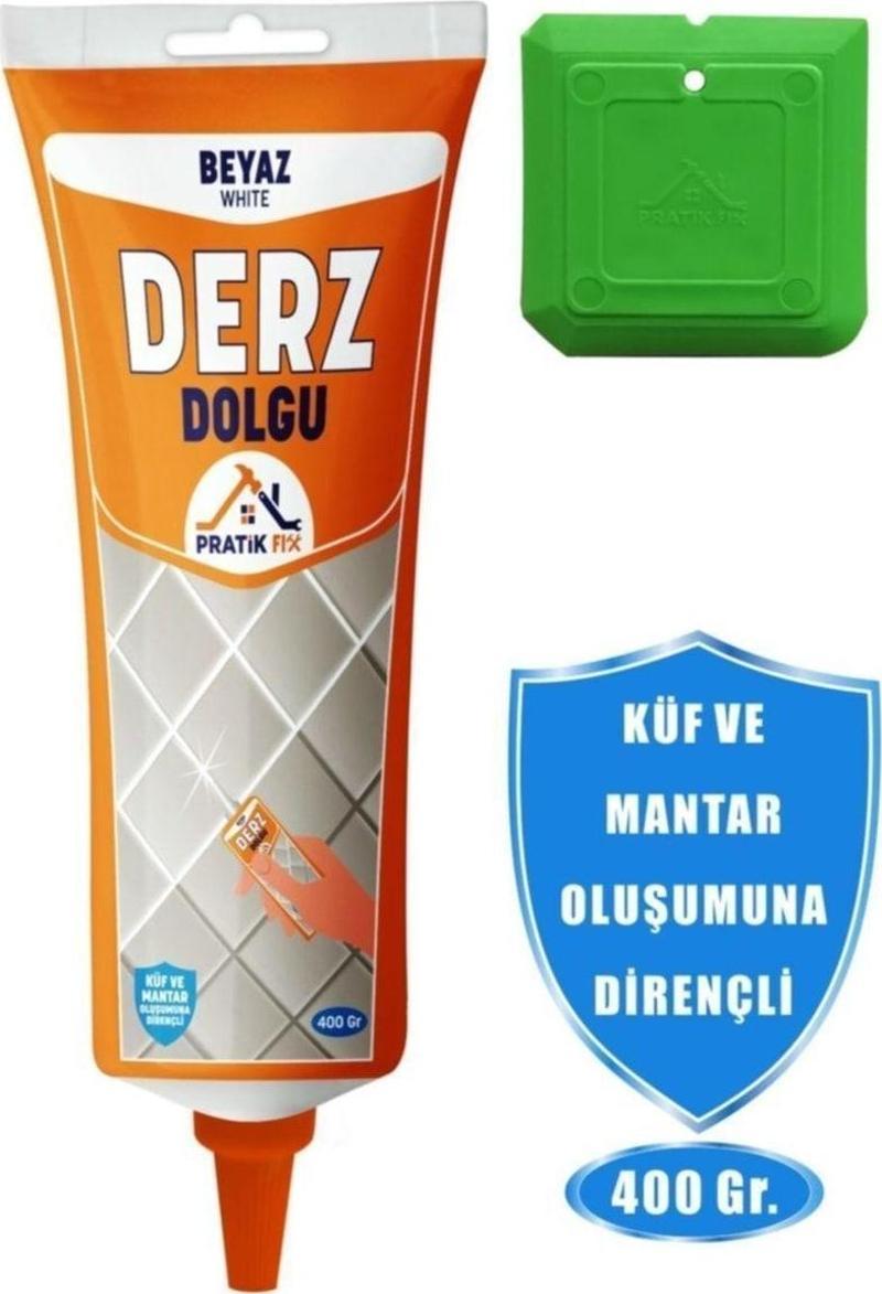 Fix Kullanıma Hazır Derz Dolgu Beyaz 400 Gr-eski Derz Üzerine Uygulanır-su Kaçaklarını Önler