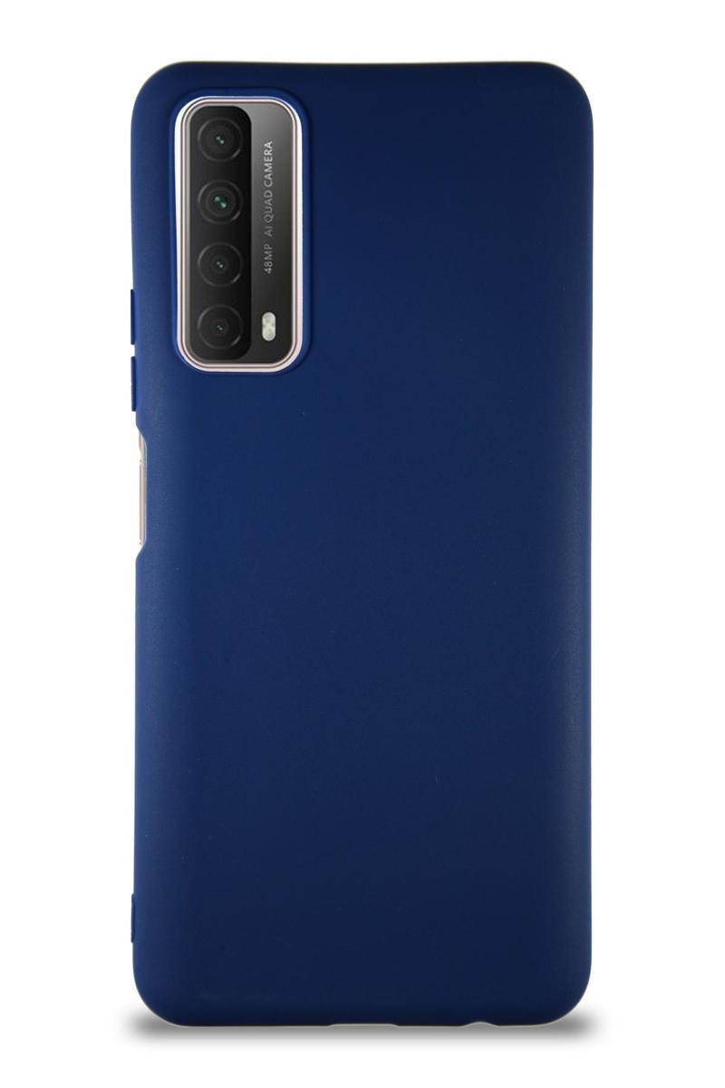 KZY İletişim Huawei Y7A Kılıf Soft Premier Renkli Silikon Kapak - Lacivert
