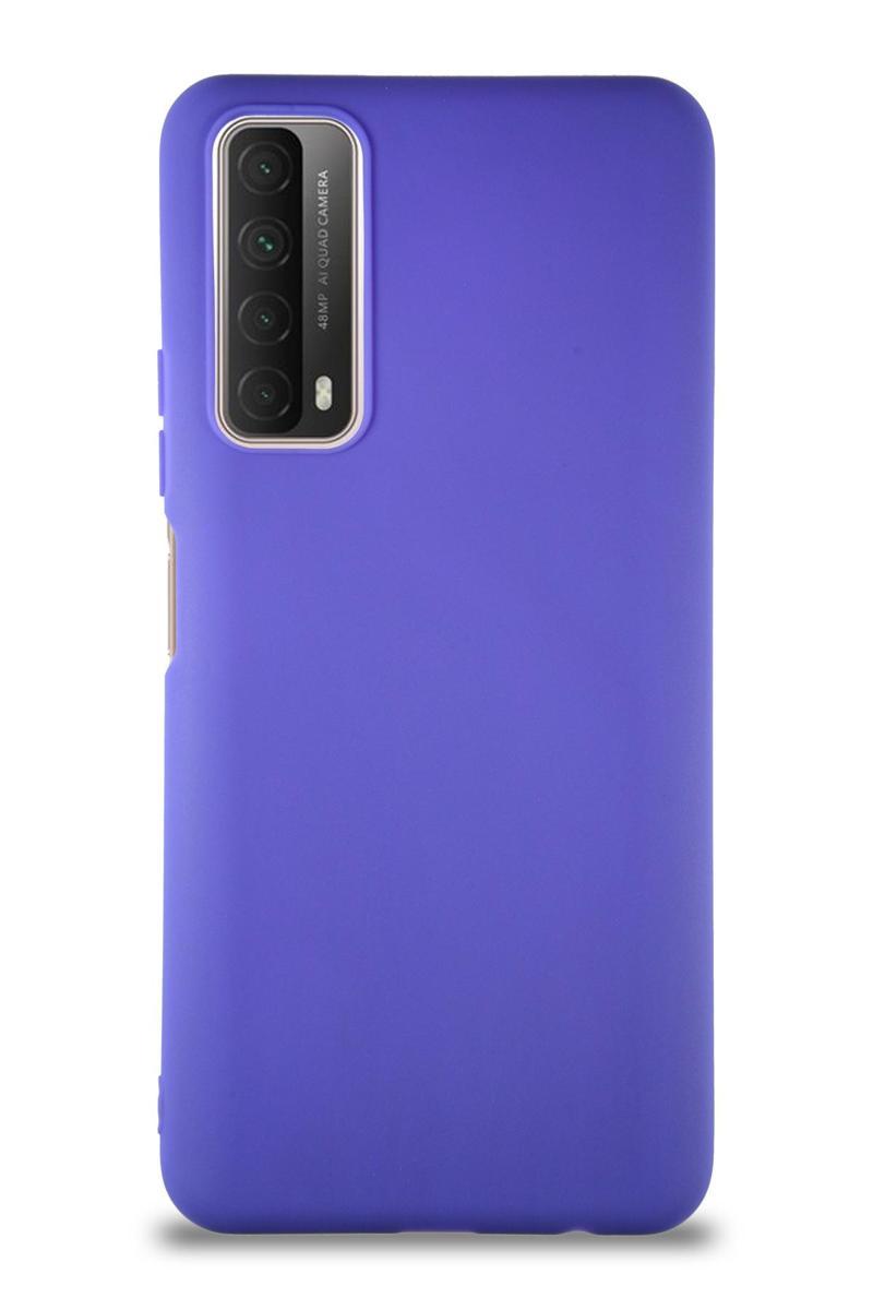 KZY İletişim Huawei Y7A Kılıf Soft Premier Renkli Silikon Kapak - Mor