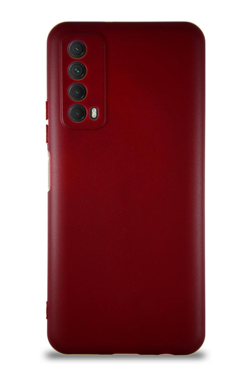 KZY İletişim Huawei Y7A Kılıf Soft Premier Renkli Silikon Kapak - Mürdüm