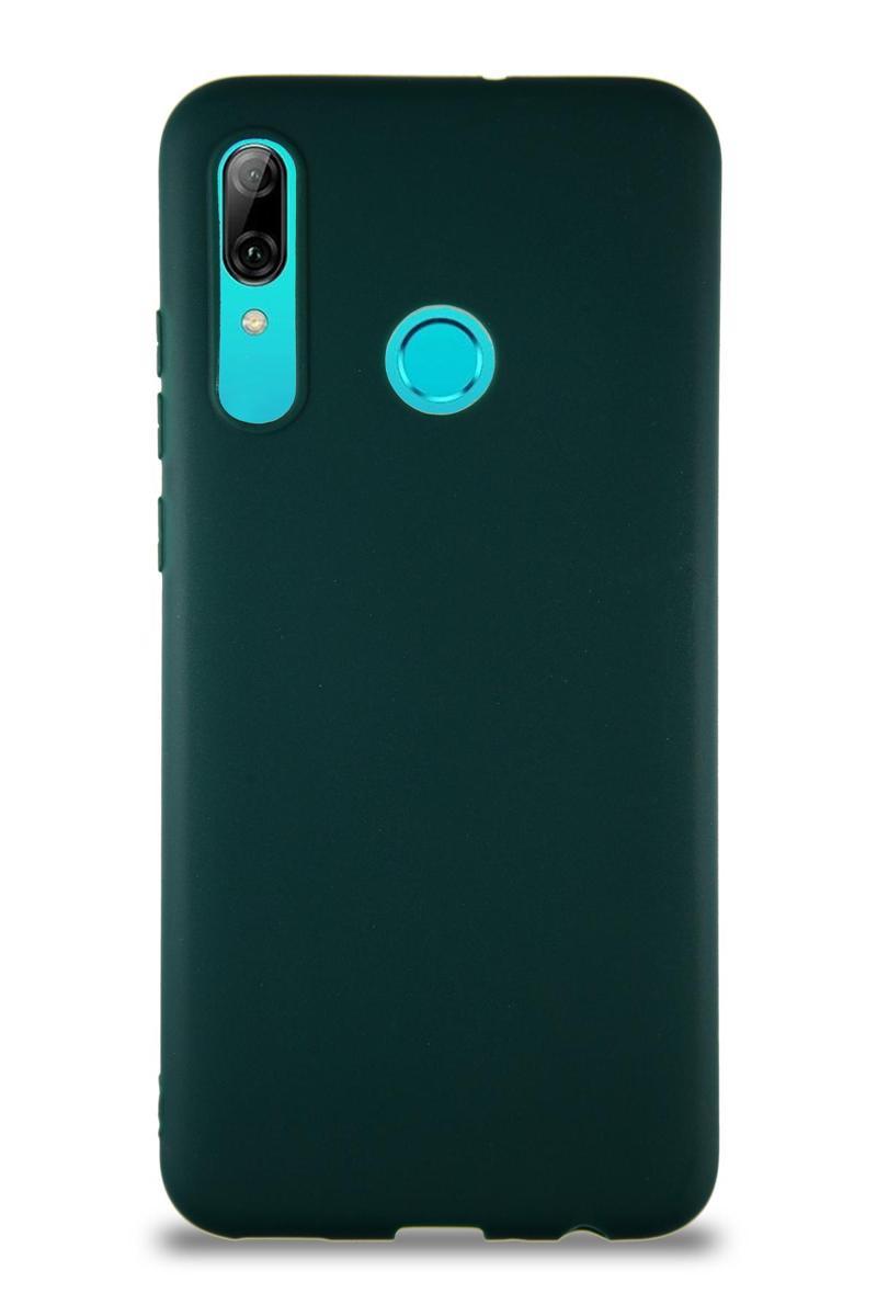 KZY İletişim Huawei P Smart 2019 Kılıf Soft Premier Renkli Silikon Kapak - Yeşil