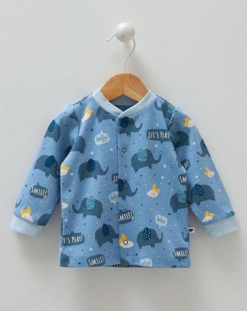 Rüya Alemi Figürlü Pamuklu İnce Unisex Bebek Hırkası (Dream Boy Cardıgan)