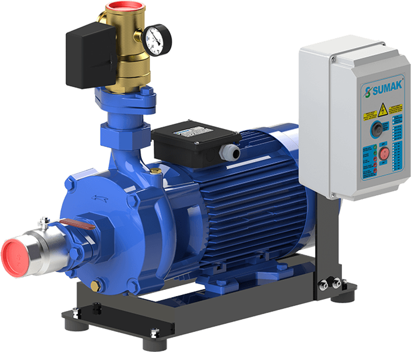 Sumak SMKTA 750 Emişli Çift Kademeli Hidrofor 8 Kat 45 Daire 380 Volt 7.5 Hp