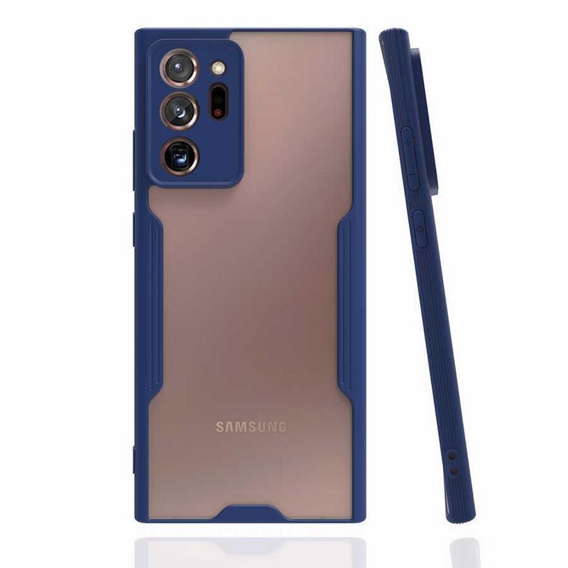 KZY İletişim Samsung Galaxy Note 20 Ultra Kılıf Kamera Korumalı Colorful Kapak - Lacivert