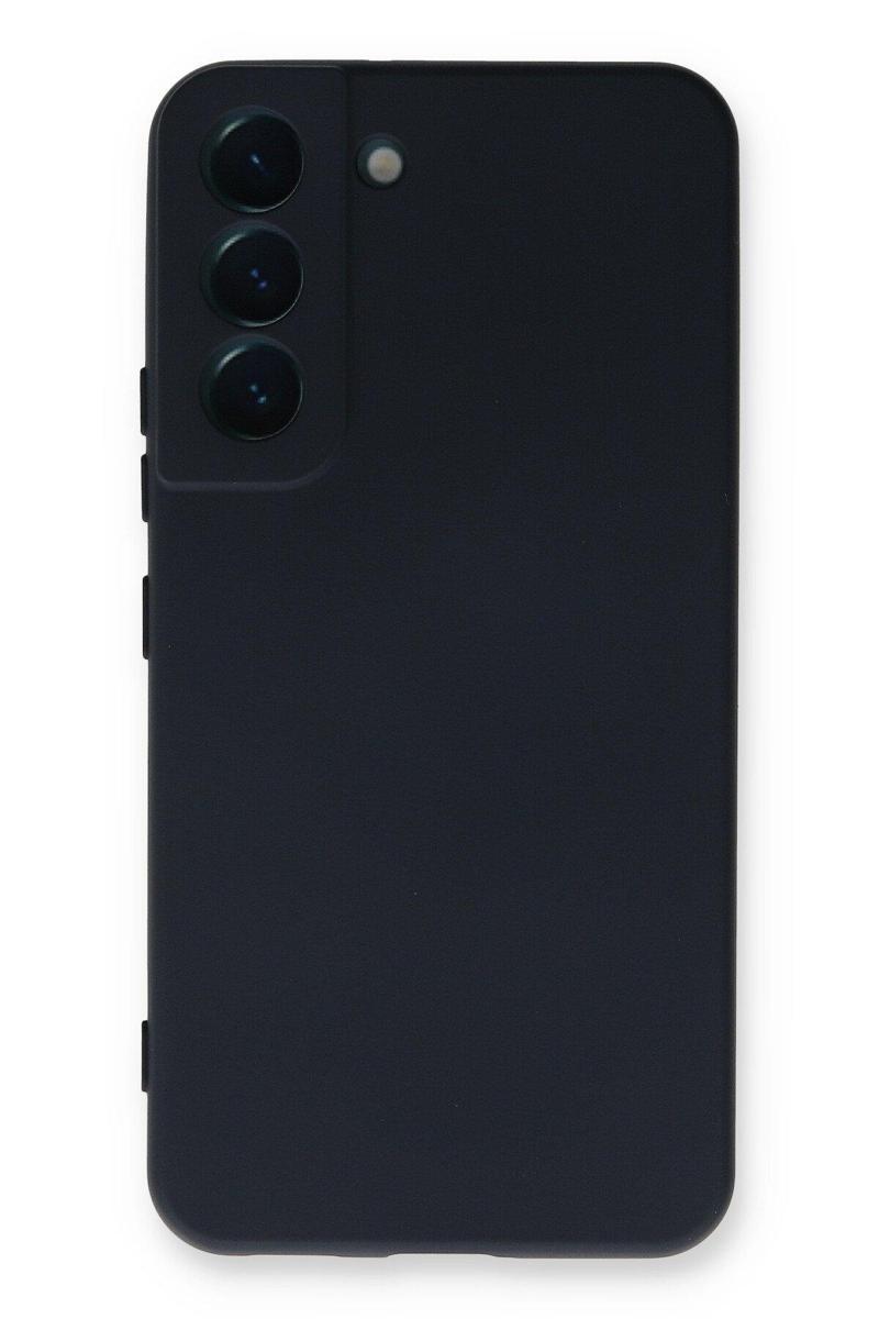 Kılıfmania Samsung Galaxy S23 Plus Kapak İçi Kadife Kamera Korumalı Lansman Silikon Kılıf - Koyu Mavi