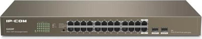 ONTECH - Ip-com Ip-g1024f 24 Port Gıgabıt + 2x1gb Sfp Uplınk Rackmount Swıtch