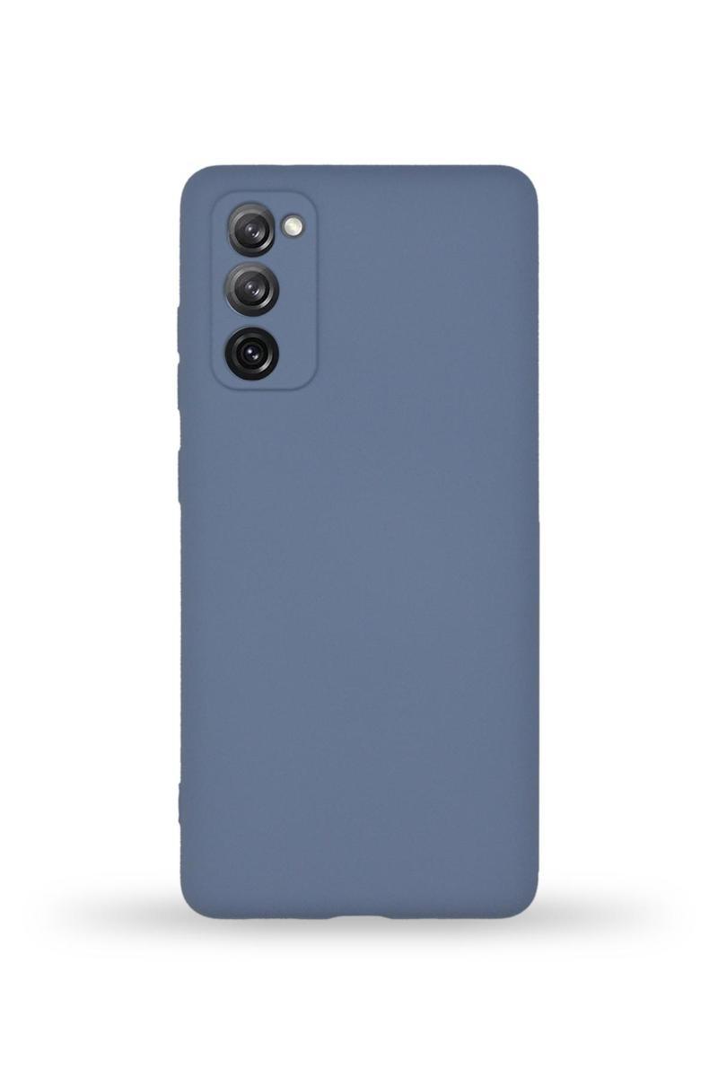 KZY İletişim Samsung Galaxy S20 FE Kapak Kamera Korumalı Içi Kadife Lansman Silikon Kılıf - Petrol Mavisi