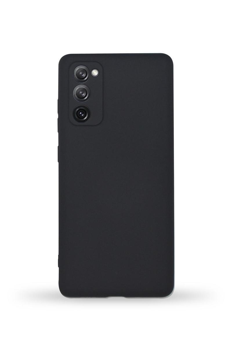 KZY İletişim Samsung Galaxy S20 FE Kapak Kamera Korumalı Içi Kadife Lansman Silikon Kılıf - Siyah