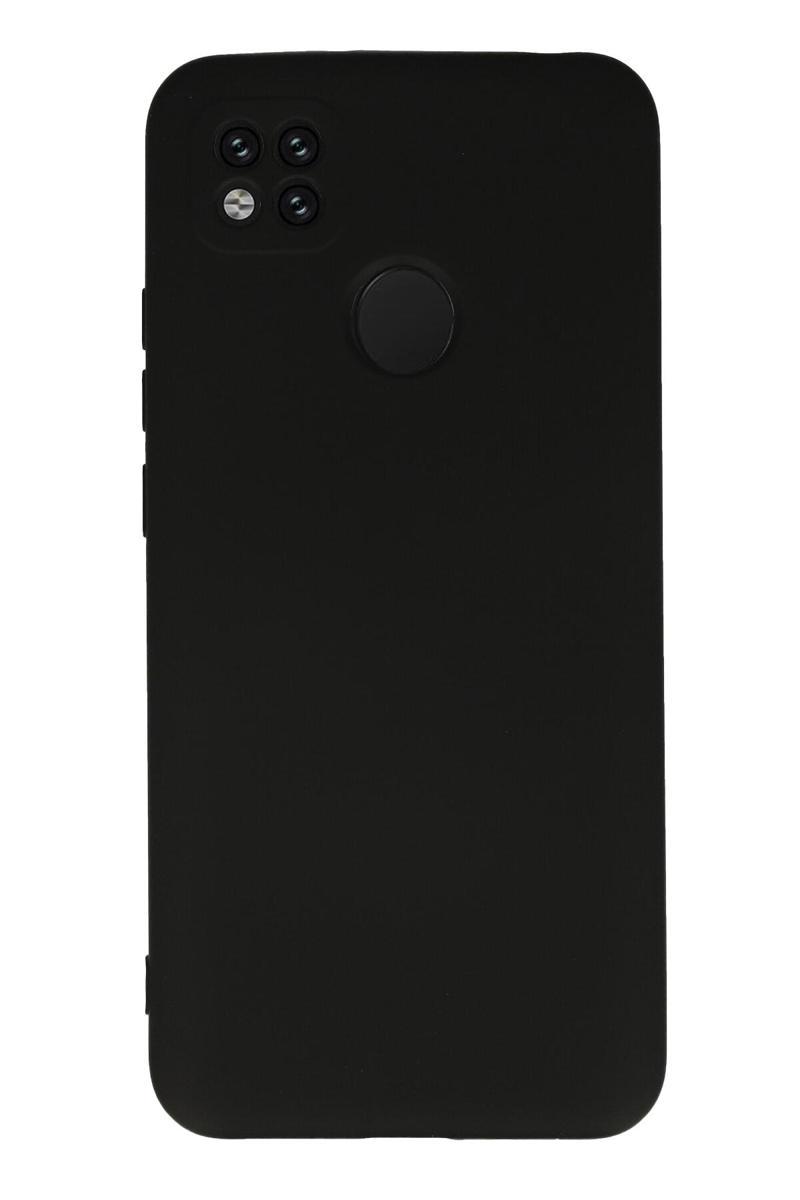 KZY İletişim Xiaomi Redmi 9C Kapak Kamera Korumalı Içi Kadife Lansman Silikon Kılıf - Siyah