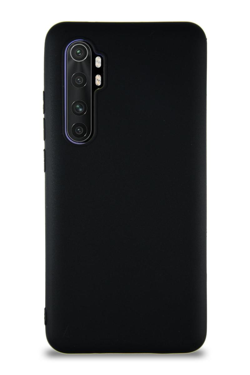 KZY İletişim Xiaomi Mi Note 10 Lite Kılıf Soft Premier Renkli Silikon Kapak - Siyah