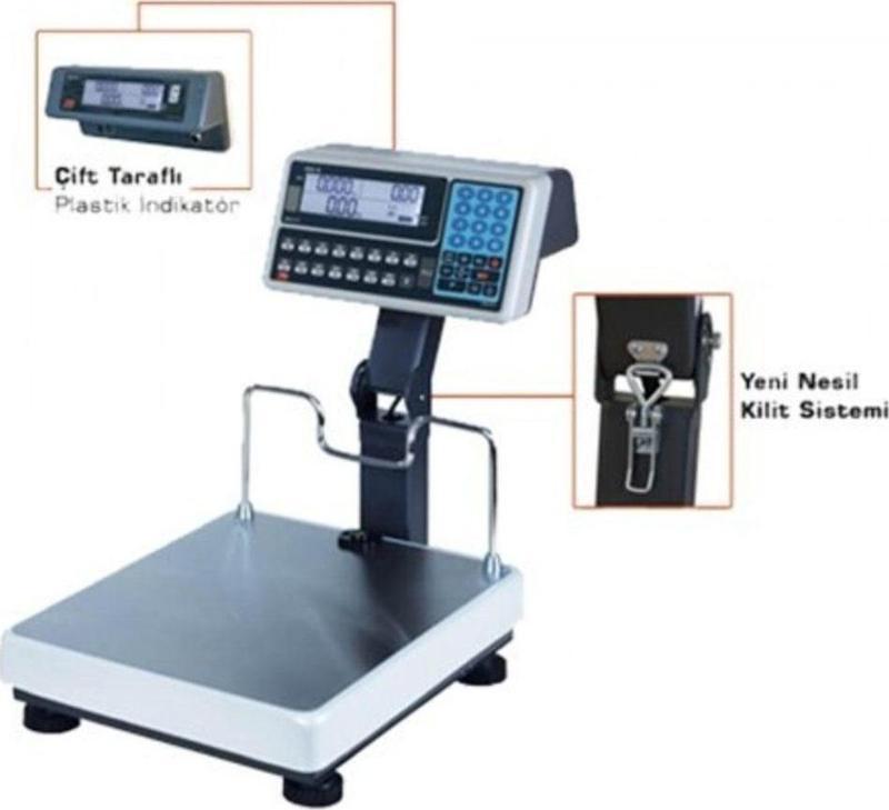 150 Kg 35X40 Fiyat Hesaplamalı Elektronik Terazi Baskül