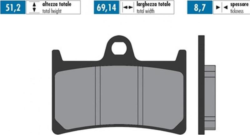 Polını Fren Balatası Sinterli Ön Yamaha Yzf-r1 Mt-07 Fz8 Mt-09 Fz1 Yzf 1000 Mt-01 Tmax 500