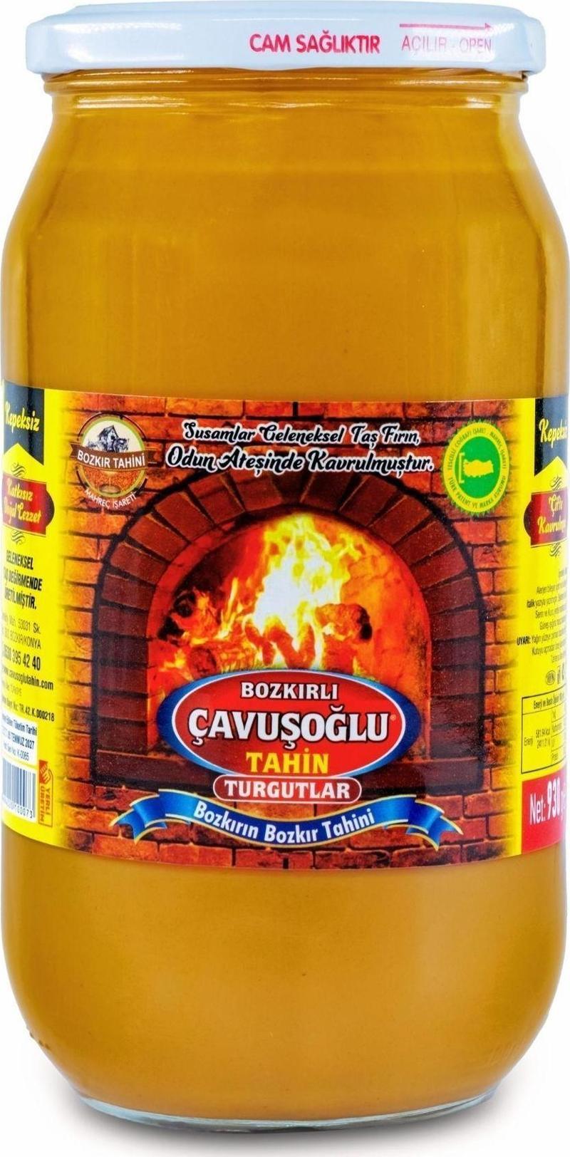 Odun Ateşinde Bozkır Tahini Karafırın Tahin Cam Kavanoz 930G