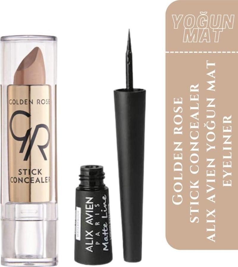 Stick Concealer No: 01 + A.Avien Eyeliner - Yoğun Mat Siyah