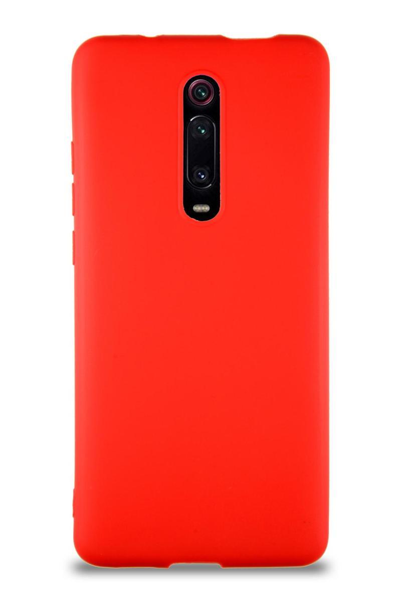 KZY İletişim Xiaomi Mi 9T Pro Kılıf Soft Premier Renkli Silikon Kapak - Kırmızı