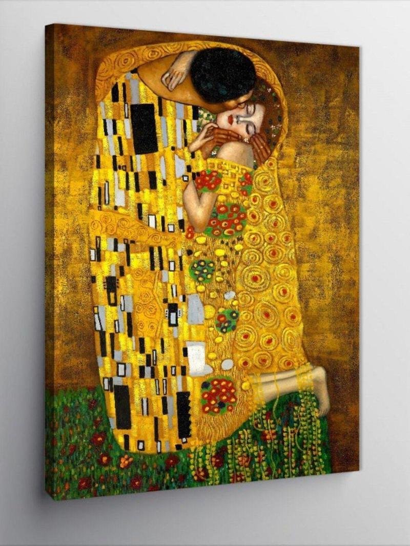 Kanvas Tablo Gustav Klimt The Kiss Öpücük