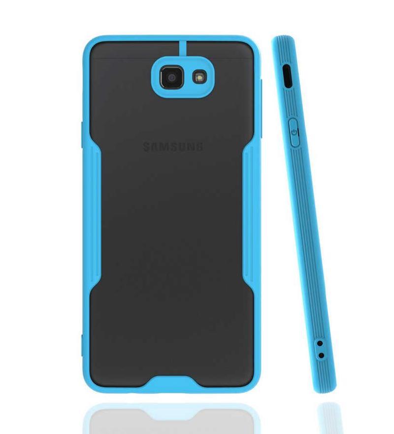 Kılıfmania Samsung Galaxy J7 Prime Kılıf Kamera Korumalı Colorful Kapak - Mavi
