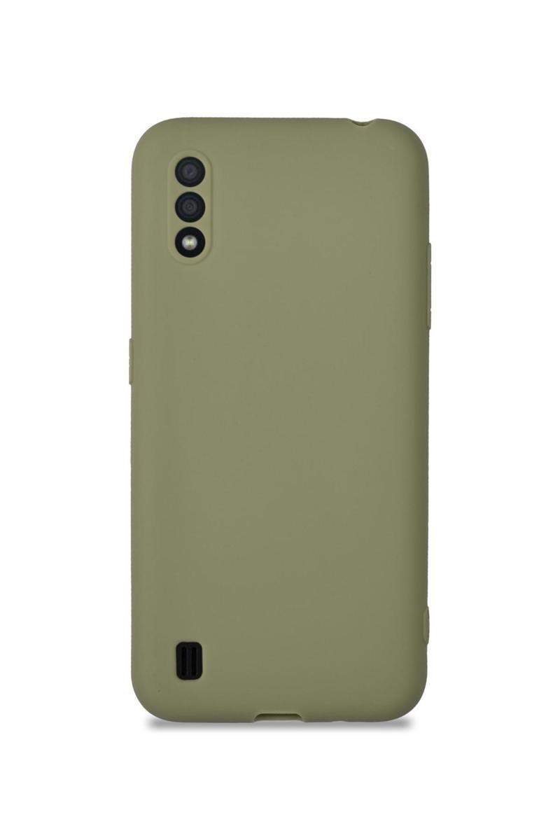 KZY İletişim Samsung Galaxy M01 Kılıf Kamera Korumalı Premier Silikon Kapak - Su Yeşili