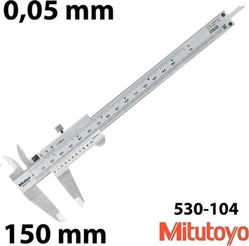 MITUTOYO 0-150mm/0.05mm VERNİYERLİ MEKANİK KUMPAS