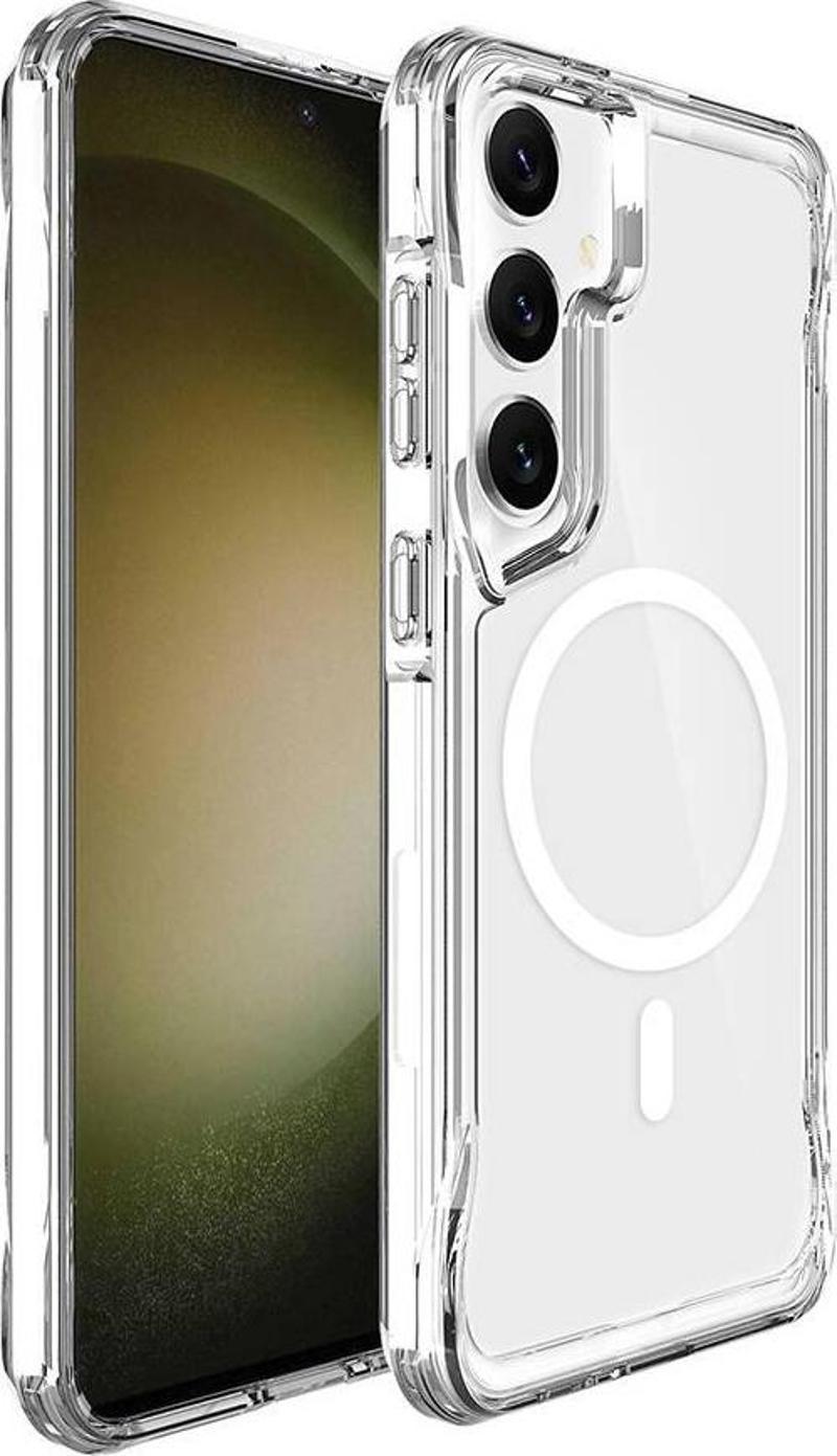 Galaxy S24 Plus Kılıf Zore Magsafe Şarj Özellikli T-Max Magsafe Kapak