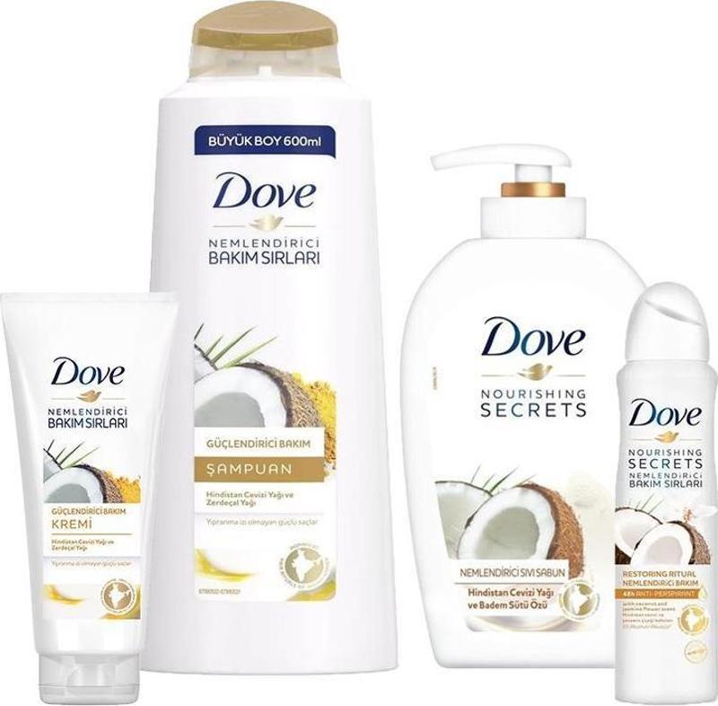 Hindistan Cevizli Sıvı Sabun, Saç Kremi, Şampuan ve Sprey Deodorant