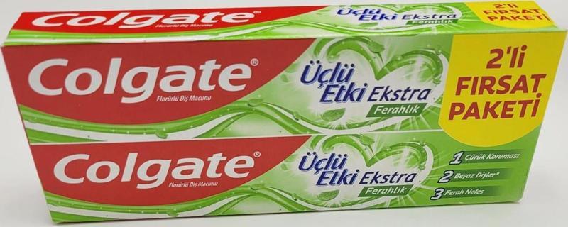 Üçlü Etki Ekstra Ferahlık Diş Macunu 2 x 75 ml