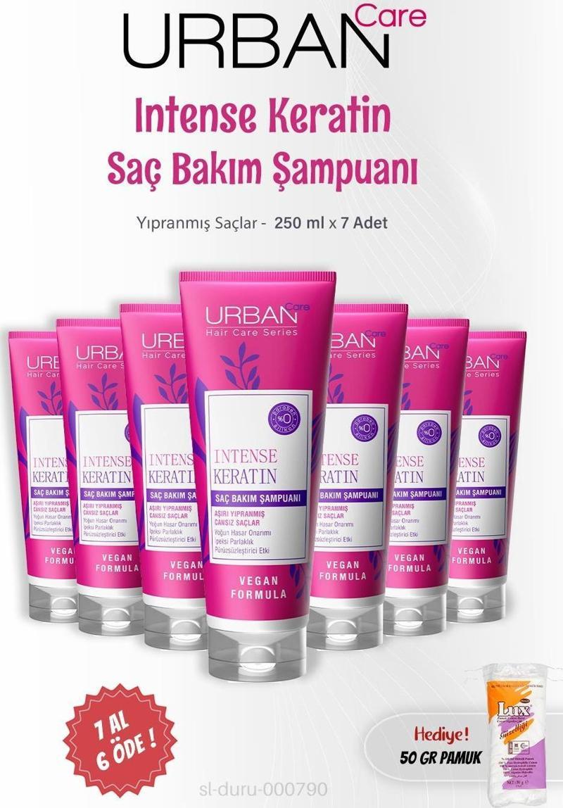 Intense Keratin Şampuan 250 ml 7 AL 6 ÖDE, Pamuk Hediye