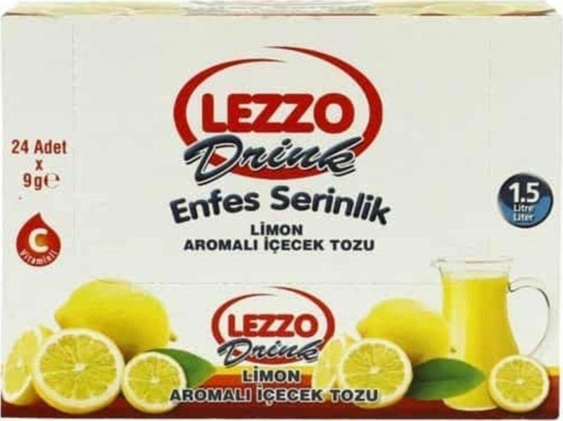 Lezzo Limon Aromalı Toz Içecek 9 Gr 24 Paket