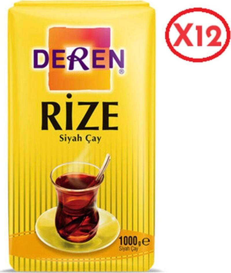 Rize Dökme Çay 1000 Gr (12Adet)