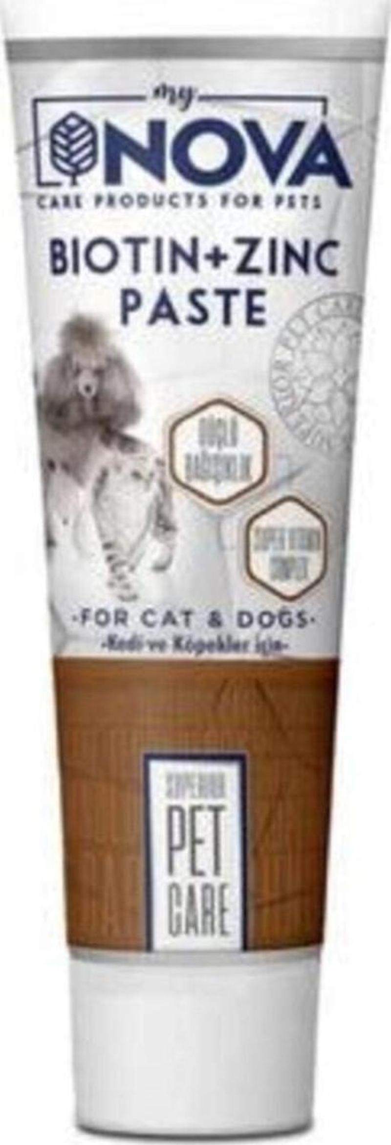 Nova Kedi ve Köpekler Için Biotin& Zinc Paste 100GR