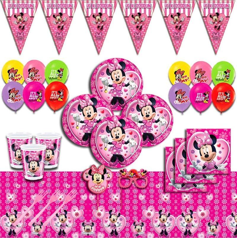 Minniemouse Doğum Günü Parti Setleri 8 Kişilik