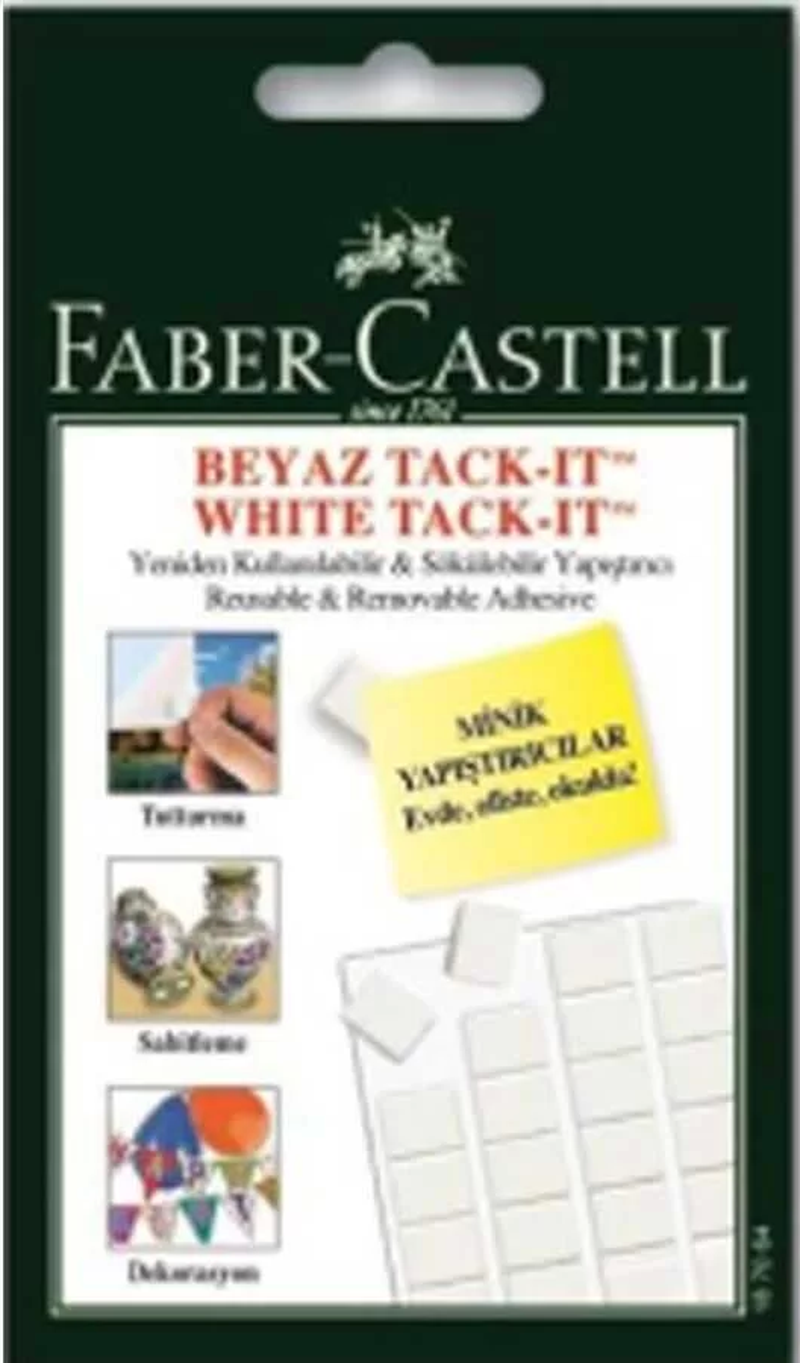 Faber Castell Hamur Yapıştırıcı Tack-it 50 gr Beyaz