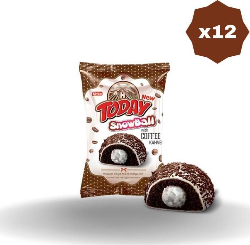 Today Snowball Kahveli Kek 35 Gr - 12 Adet