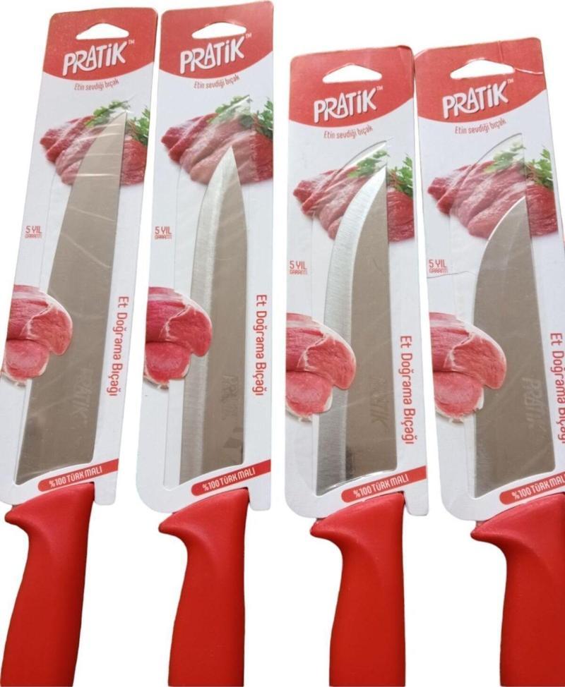 4'Lü Kurban Bıçak Seti Kasap Bıçakları Jilet Kasar Keskin