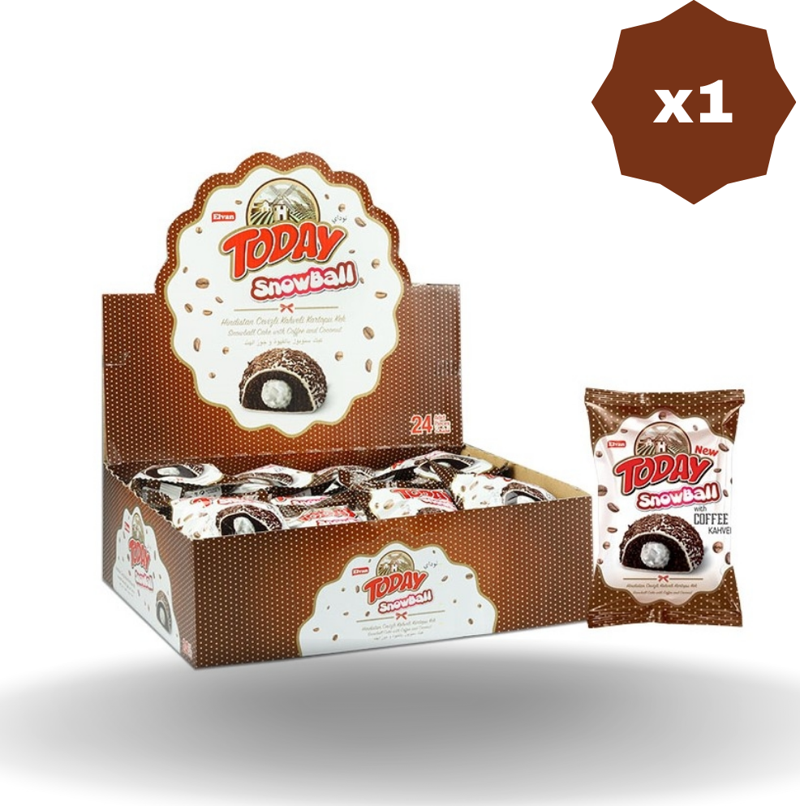 Today Snowball Kahveli Kek 35 Gr 24'Lü - 1 Paket