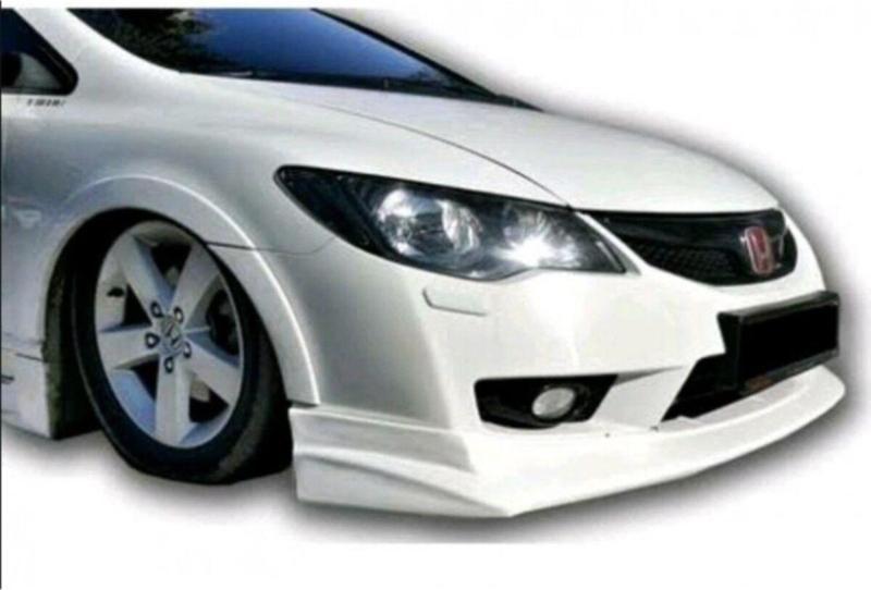 Honda Civic Serisi Fd6 Mugen (2006-2012) Typer Ön Tampon Ek (Plastik)