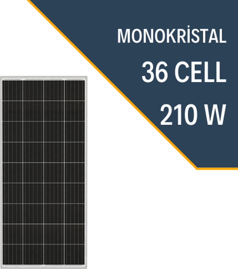 210W MONOKRİSTAL GÜNEŞ PANELİ