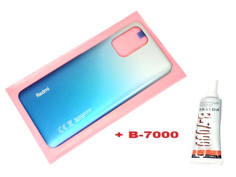 Tkgz Tkgz Xiaomi Redmi Note 10 (4G) Arka Pil Batarya Kapağı (B-7000) MAVİ