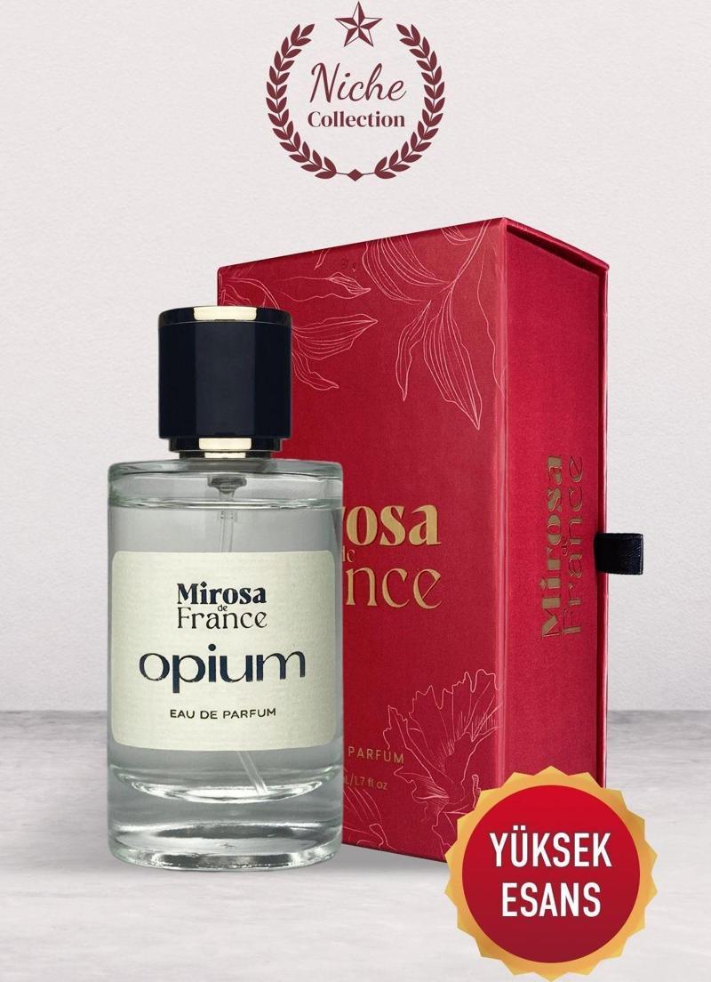 De France Opium Niche Collection Yüksek Kalıcı Kadın Parfum Edp Premium Kutu 50Ml N108