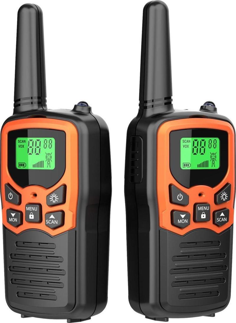 T5 2 Adet Şarjlı Bataryalı Telsiz Seti Walkie Talkie Vox El Telsizi 2li Paket