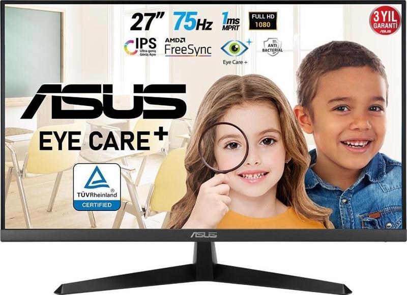 27" VY279HE 1920X1080 1Ms 75Hz IPS Hdmı D-Sub Monitör