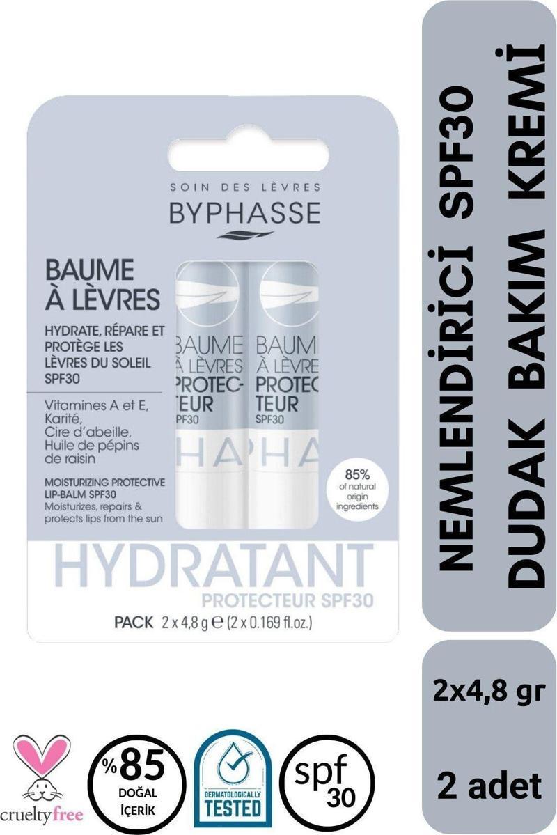 Nemlendirici SPF30 Koruyucu Dudak Bakım Kremi 2x4.8 GR
