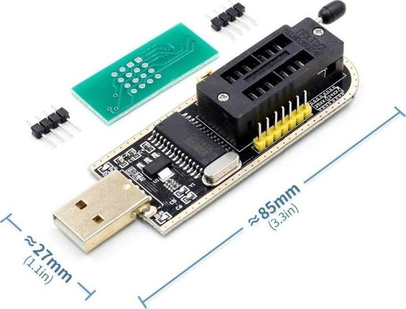 USB Bios Flash Eprom Programlayıcı CH341A 24 25 Serisi