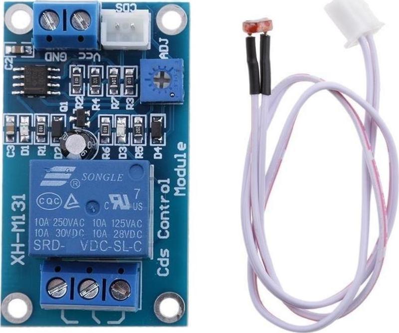 XH-M131 Ldr Işık Kontollü Tek Kanal Röle 24V Gündüz Gece Algılayıcı Röle