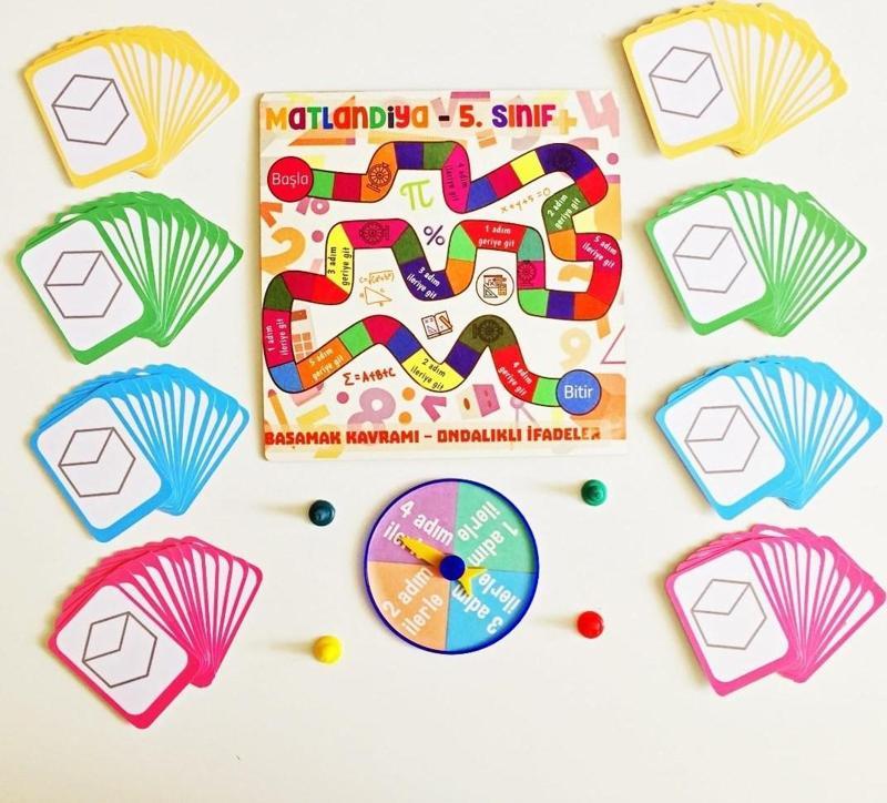 Matlandiya - 5. Sınıf Kutu Oyunu - Matematik İşlem Eğitici Eğlenceli Beceri Oyunu