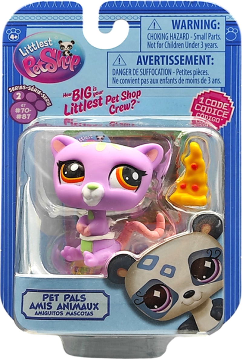 Littlest Pet Shop Tekli Figür 00522 G7#86 PEMBE FARE